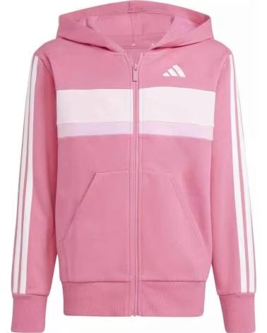 ADIDAS TUTA SPORTIVA ADIDAS 3 RIGHE PER BAMBINO ROSA NAN
