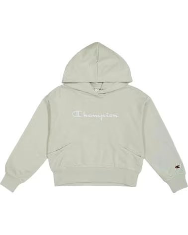 CHAMPION FELPA CON CAPPUCCIO PER BAMBINA VERDE
