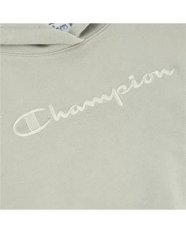 CHAMPION FELPA CON CAPPUCCIO PER BAMBINA VERDE
