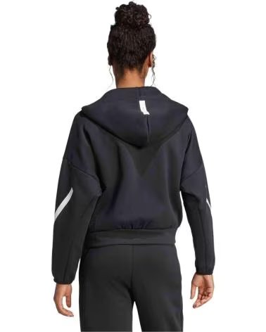 ADIDAS MOLETOM COM CAPUZ ADIDAS W Z N E FZ FEMININO NEGRO