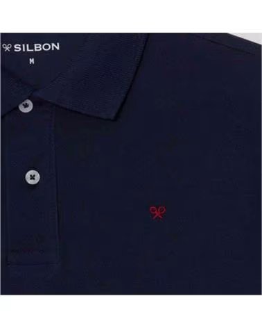 SILBON POLO DE MANGA CORTA EN PARA HOMBRE AZUL