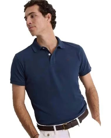 SILBON POLO DE MANGA CORTA EN PARA HOMBRE AZUL