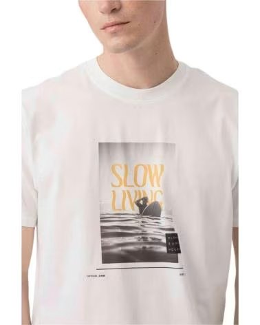 TIFFOSI CAMISETA TIFFOSI DE MANGA CURTA COM ESTAMPA GRÁFICA MASCULINA BLANCO