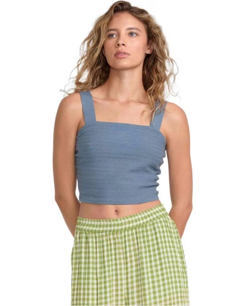RVCA TOP SEM MANGAS AZUL