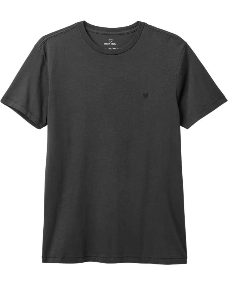BRIXTON T-SHIRT MANICA CORTA BRIXTON DA UOMO NEGRO