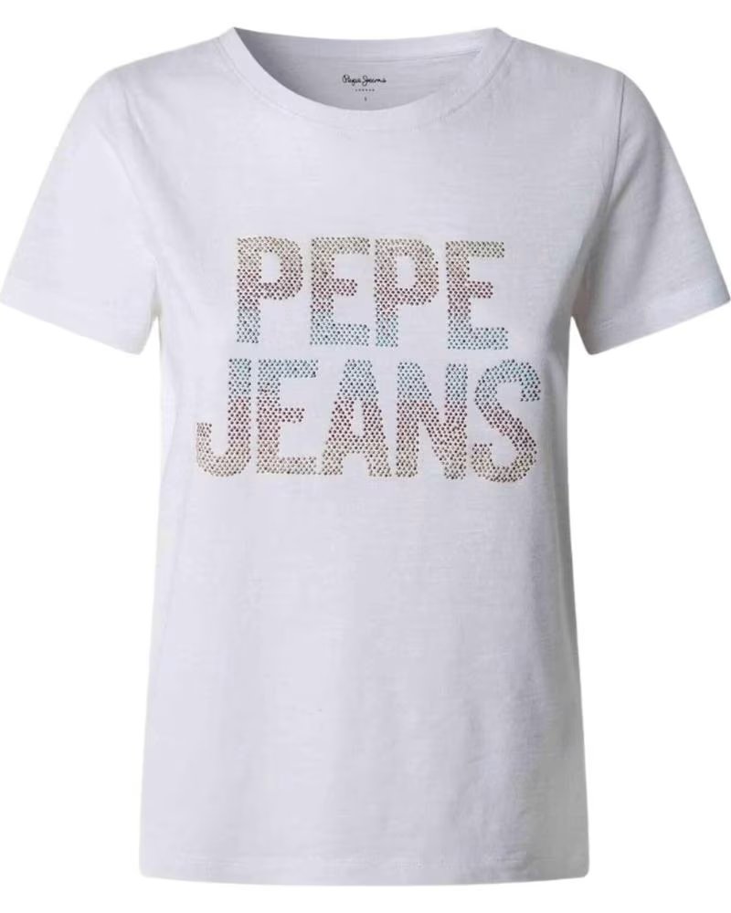 PEPE JEANS CAMISETA PEPE JEANS DE MANGA CURTA FEMININA BLANCO