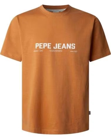 PEPE JEANS PEPE JEANS MEN´S ORANGE SHORT SLEEVE T-SHIRT NARANJA