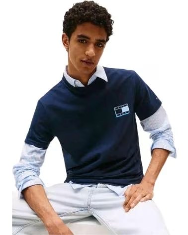 TOMMY HILFIGER CAMISETA DE MANGA CORTA EN PARA HOMBRE AZUL
