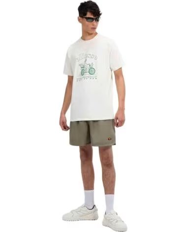 ELLESSE CAMISETA ELLESSE MANGA CURTA COM ESTAMPA GRÁFICA MASCULINA BLANCO