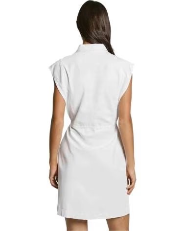 PEPE JEANS PEPE JEANS WEISSES ÄRMELLOSES HEMDKLEID FÜR DAMEN BLANCO