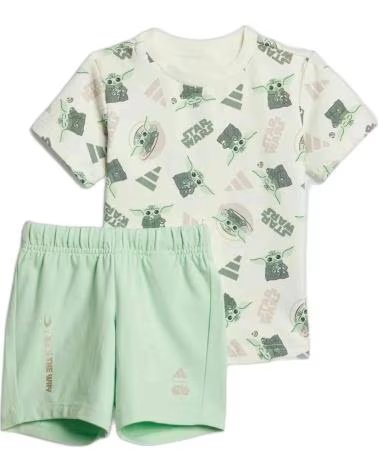 ADIDAS ENSEMBLE T-SHIRT IMPRIMÉ ET SHORT VERDE