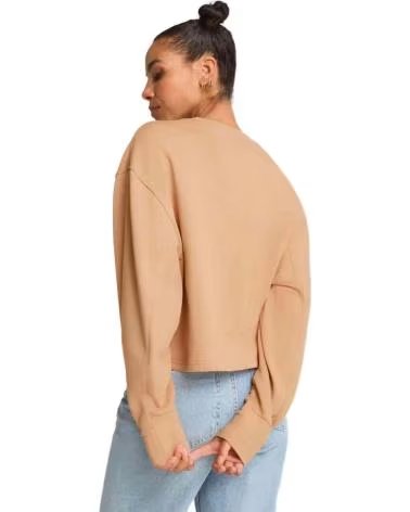 PUMA SUDADERA PUMA ESSENTIALS OVERSIZED MUJER MARRON