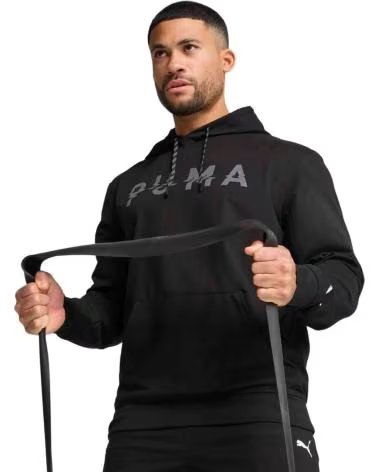 PUMA SWEAT À CAPUCHE PUMA NOIR UNISEXE NEGRO
