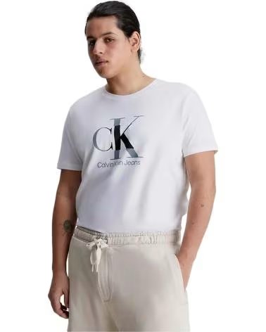 CALVIN KLEIN CALVIN KLEIN KURZARM-T-SHIRT MIT CK-LOGO FÜR HERREN BLANCO
