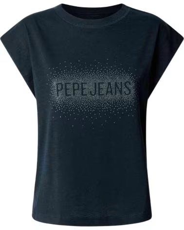 PEPE JEANS CAMISETA PEPE JEANS DE MANGA CORTA CON LOGO PARA MUJER AZUL