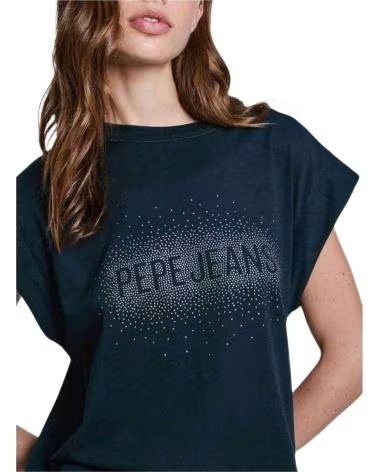 PEPE JEANS CAMISETA PEPE JEANS DE MANGA CORTA CON LOGO PARA MUJER AZUL