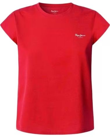 PEPE JEANS CAMISETA DE MANGA CORTA PL506030-255 EN PARA MUJER ROJO
