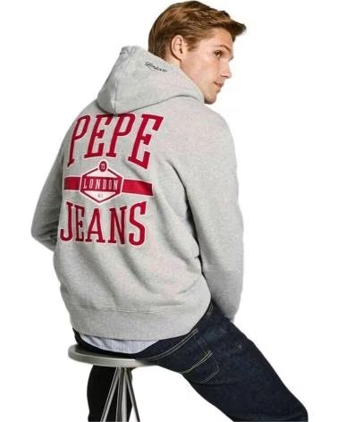PEPE JEANS FELPA CON CAPPUCCIO PEPE JEANS DA UOMO GRIS