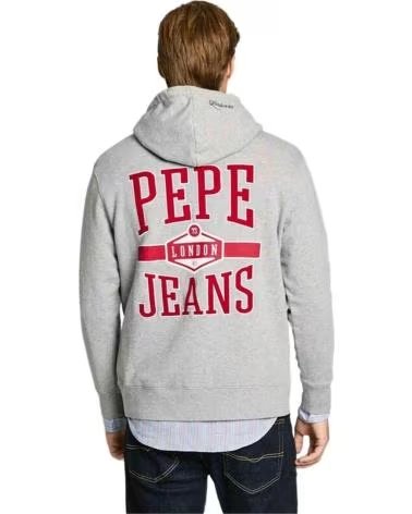PEPE JEANS FELPA CON CAPPUCCIO PEPE JEANS DA UOMO GRIS