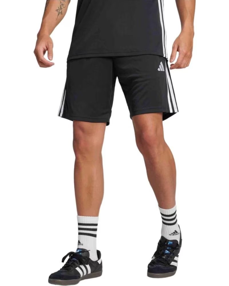 ADIDAS PANTALONCINO ADIDAS ESSENTIALS 3 STRISCE UOMO NERO NEGRO
