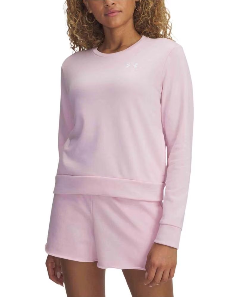 UNDER ARMOUR FELPA GIROCOLLO UNDER ARMOUR ROSA