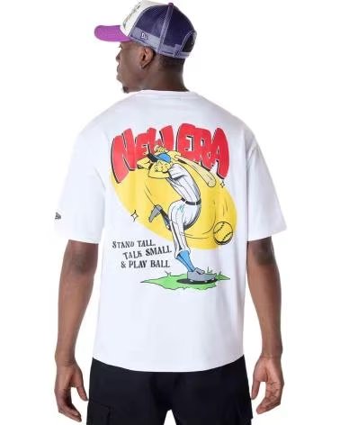 NEW ERA CAMISETA NEW ERA MANGA CURTA MASCULINA BLANCO