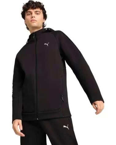 PUMA SUDADERA CON CAPUCHA PUMA ESSENTIALS LOGO UNISEX NEGRO NEGRO