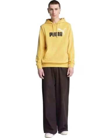 PUMA SUDADERA CON CAPUCHA PUMA ESSENTIALS LOGO UNISEX AMARILLO AMARILLO