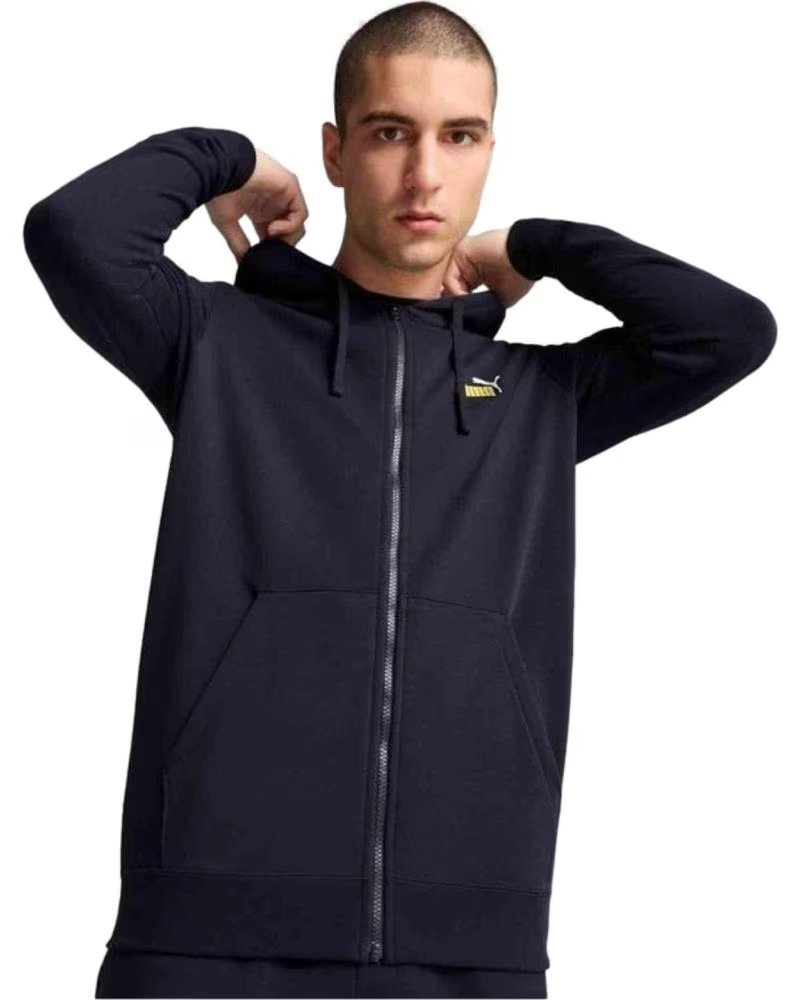 PUMA MOLETOM COM CAPUZ E ZÍPER PUMA AZUL