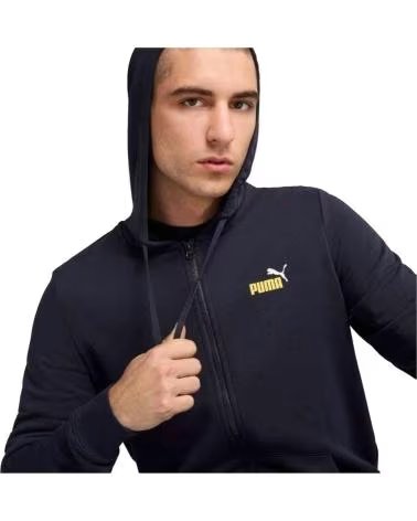 PUMA MOLETOM COM CAPUZ E ZÍPER PUMA AZUL