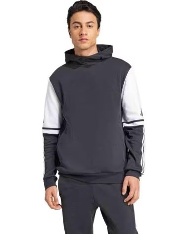 SWEAT À CAPUCHE HOMME ADIDAS ESSENTIALS COLORBLOCK BLANCO