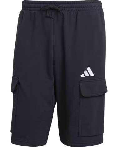 ADIDAS PANTALONCINI CARGO ADIDAS ESSENTIALS UOMO NERO NEGRO