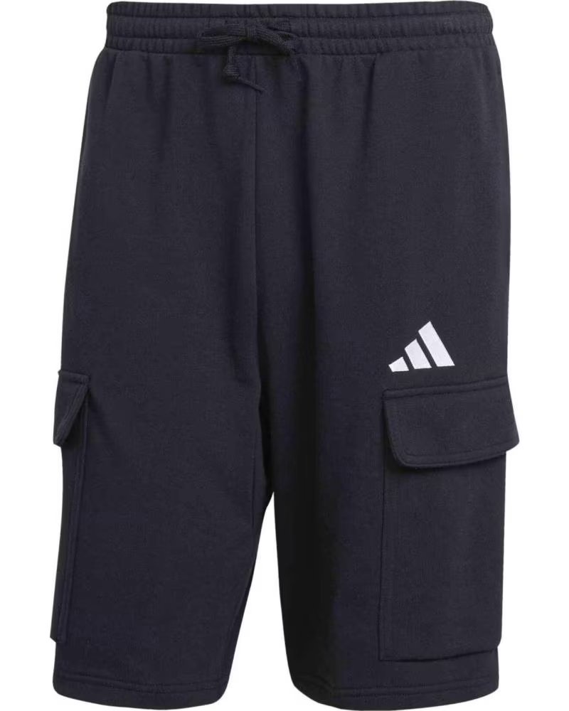 ADIDAS PANTALONCINI CARGO ADIDAS ESSENTIALS UOMO NERO NEGRO
