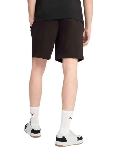 PUMA PANTALONCINO PUMA ESSENTIALS LOGO UNISEX NERO NEGRO