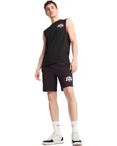 PUMA PANTALONCINO PUMA ESSENTIALS LOGO UNISEX NERO NEGRO