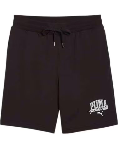 PUMA PANTALONCINO PUMA ESSENTIALS LOGO UNISEX NERO NEGRO