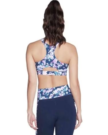 SKECHERS SKECHERS DAMEN-SPORT-BH MIT DURCHGEHENDEM REISSVERSCHLUSS UND BLUMENMUSTER MULTICOLOR