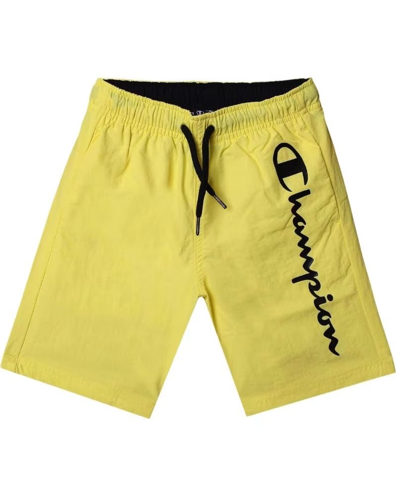 CHAMPION CALÇÕES DE BANHO COM LOGÓTIPO LATERAL AMARILLO
