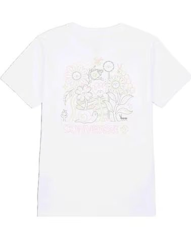 CONVERSE CAMISETA DE MANGA CORTA EN PARA MUJER BLANCO