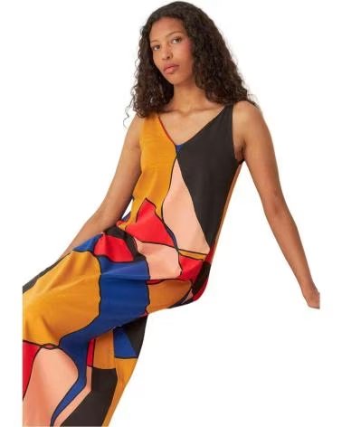 SKFK MEHRFARBIGES SKFK KLEID FÜR DAMEN MULTICOLOR