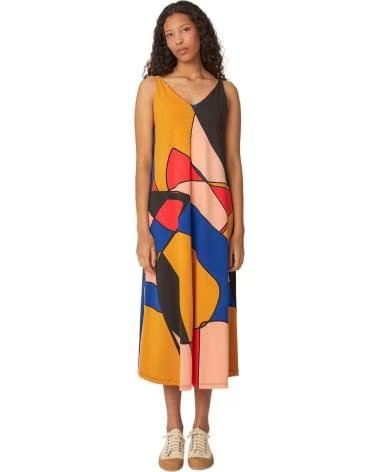 SKFK MEHRFARBIGES SKFK KLEID FÜR DAMEN MULTICOLOR