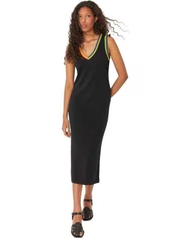 SKFK VESTIDO NEGRO MIDI SIN MANGAS SKFK PARA MUJER NEGRO