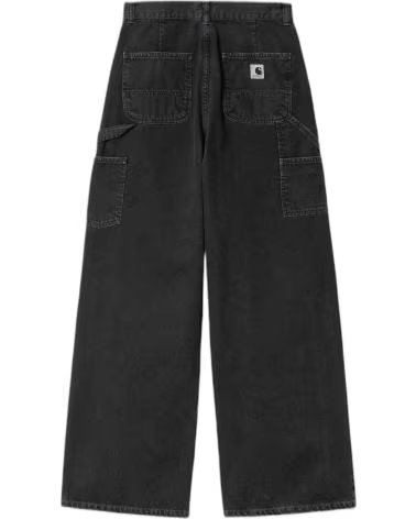 CARHARTT WIP CALÇA CARHARTT WIP WIDE LEG FEMININA PRETA NEGRO