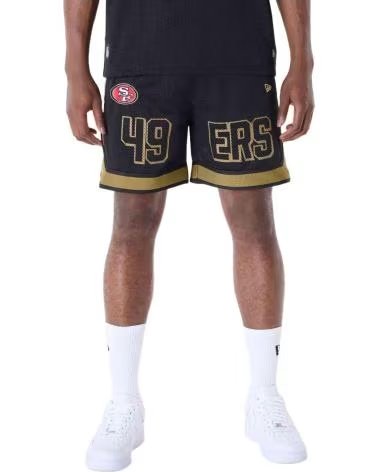 NEW ERA PANTALONCINO NEW ERA 49ERS NFL NERO DA UOMO NEGRO