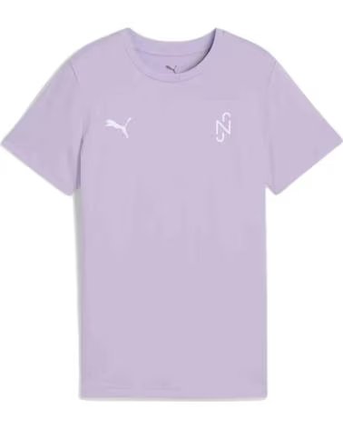 PUMA T-SHIRT PUMA À MANCHES COURTES AVEC IMPRIMÉ POUR ENFANTS MORADO