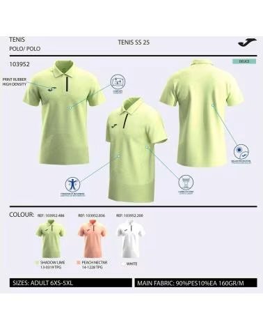 JOMA CAMISETA POLO JOMA CHALLENGE MANGA CORTA HOMBRE BLANCO BLANCO