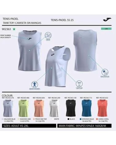 JOMA CHALLENGERS SLEEVELESS T-SHIRT FOR WOMEN, REF: 689544 BLANCO