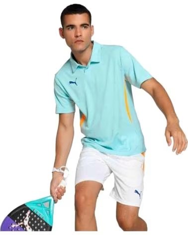 PUMA POLO PUMA À MANCHES COURTES POUR HOMME AZUL