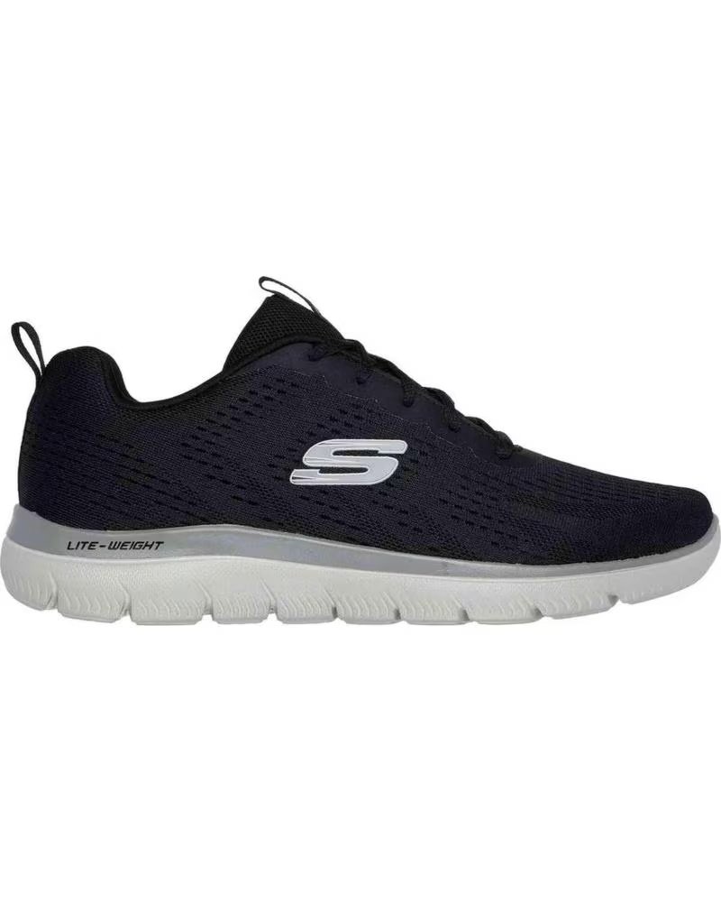 SKECHERS SCARPE SKECHERS DA UOMO NERE NEGRO
