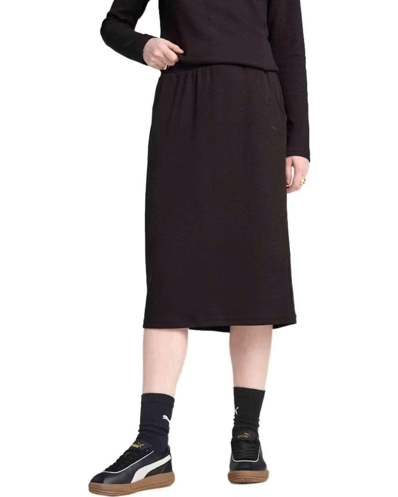 PUMA PUMA ESSENTIALS SKIRT FOR WOMEN NEGRO